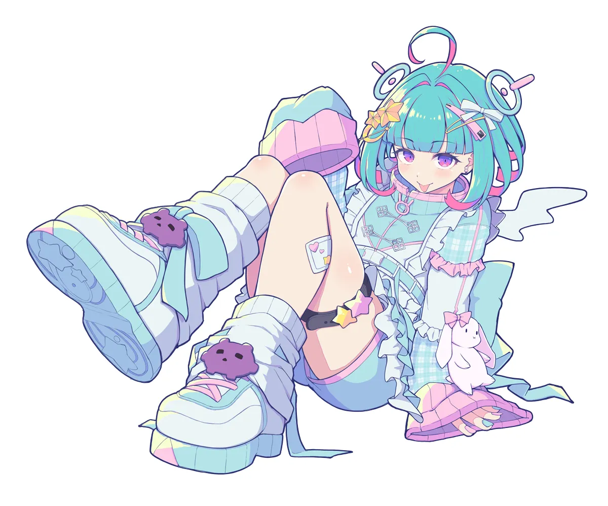 VTuber 『nAI-chan』 活動7周年記念イラスト（背景なし）